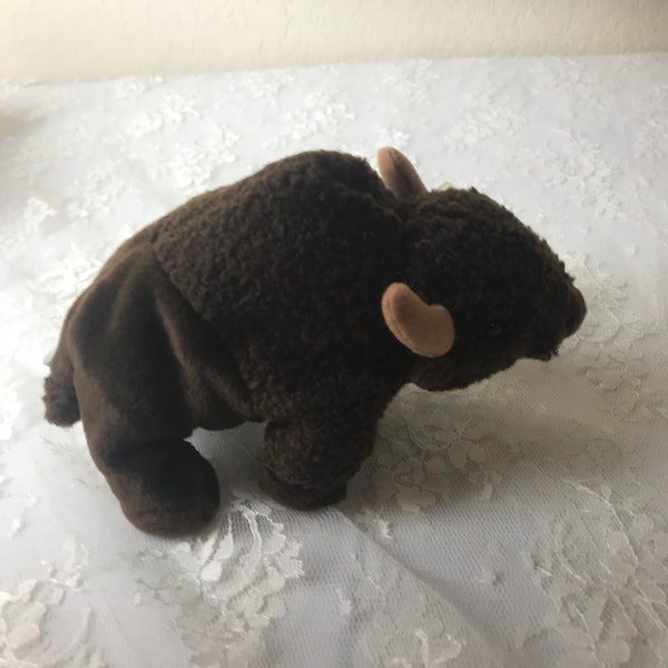 1998 TY Beanie Babies "Roam " Retired Buffalo  8" Nose to Tail - Tag Errors