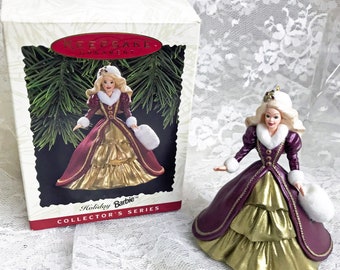 1996 Hallmark Holiday Barbie Ornament - Fourth in Series