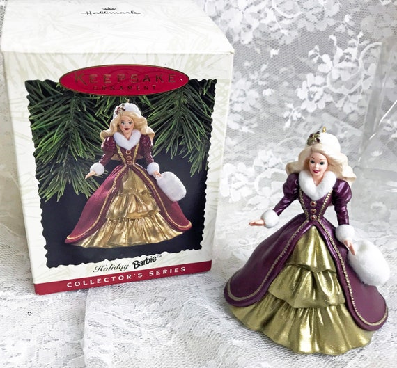 1996 holiday barbie ornament value