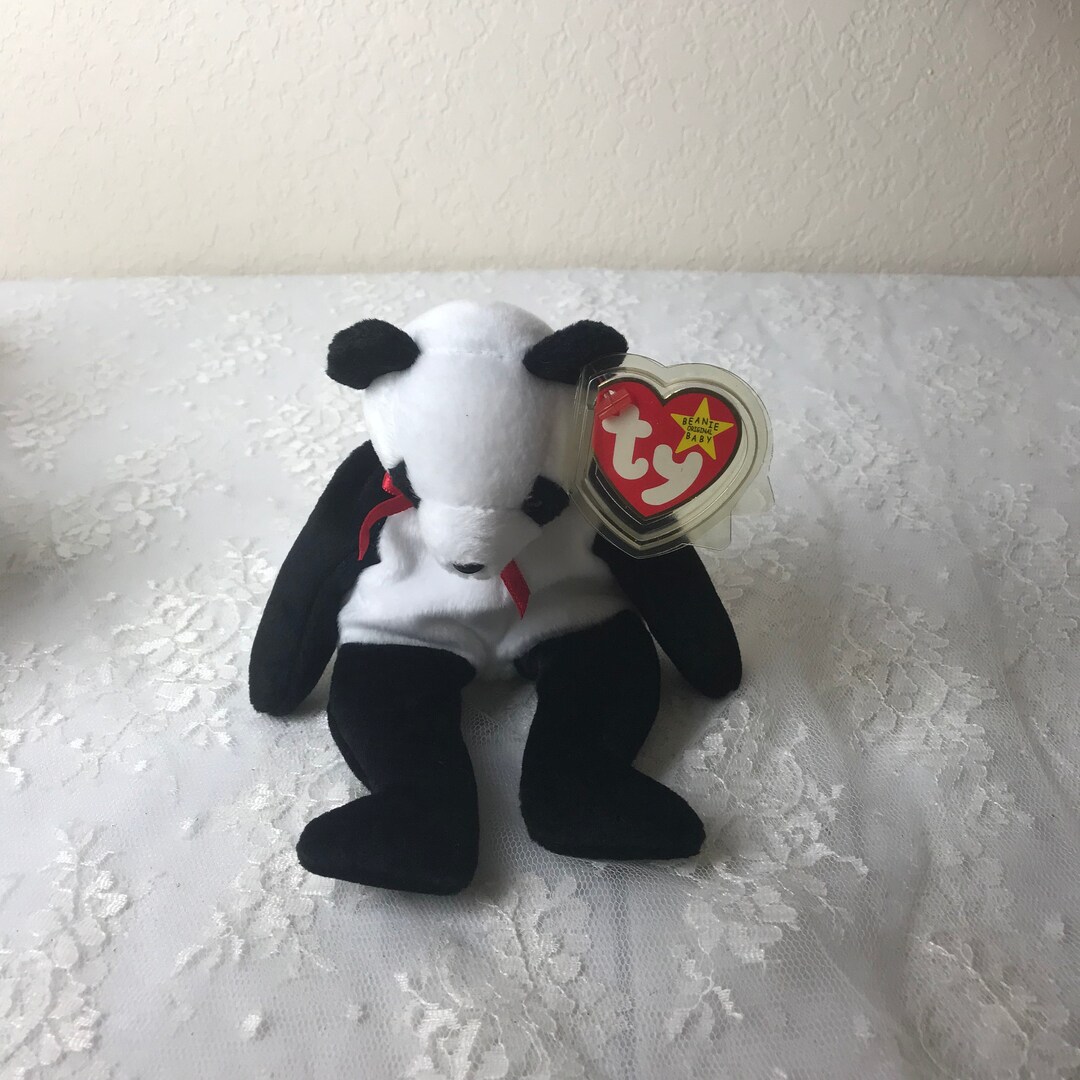 Teddy Bear Beanie Baby Fortune Ty Fortune The Panda Bear Beanie