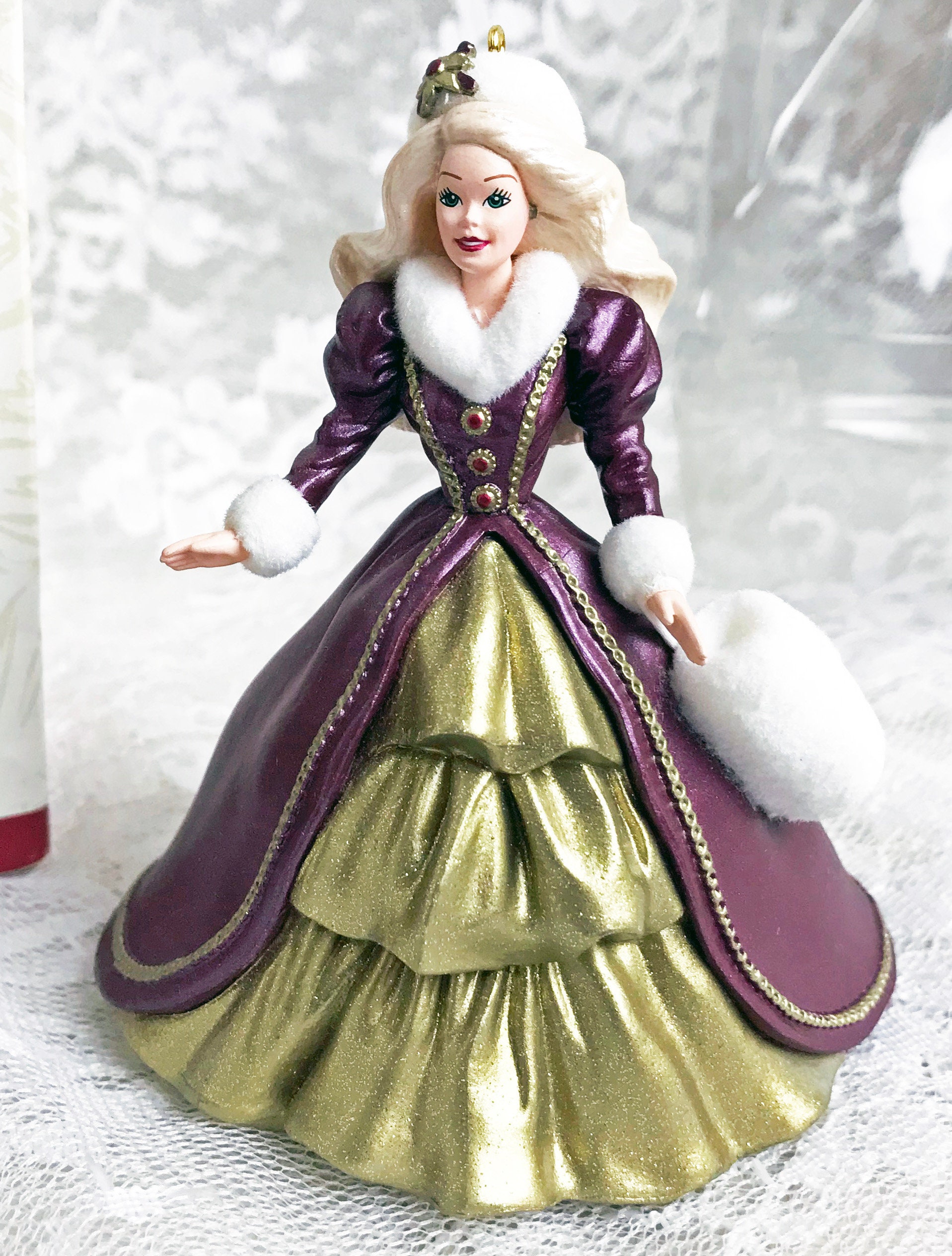 1996 Hallmark Holiday Barbie Ornament Fourth in Series Etsy Canada