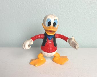 ARCO The Walt Disney Company Pato Donald Frontierland Juguete flexible 4" Vintage 70's