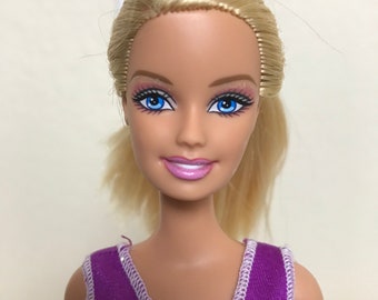 Mattel 1999 Barbie 11 1/2" Puppe #3639HF Blonde Haare, blaue Augen, Kniebeugen