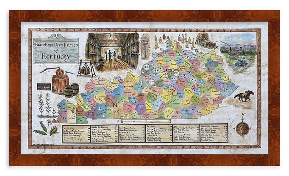 Kentucky Bourbon Map Bourbon Trail - Il 570xN.3508771335 6d0q 