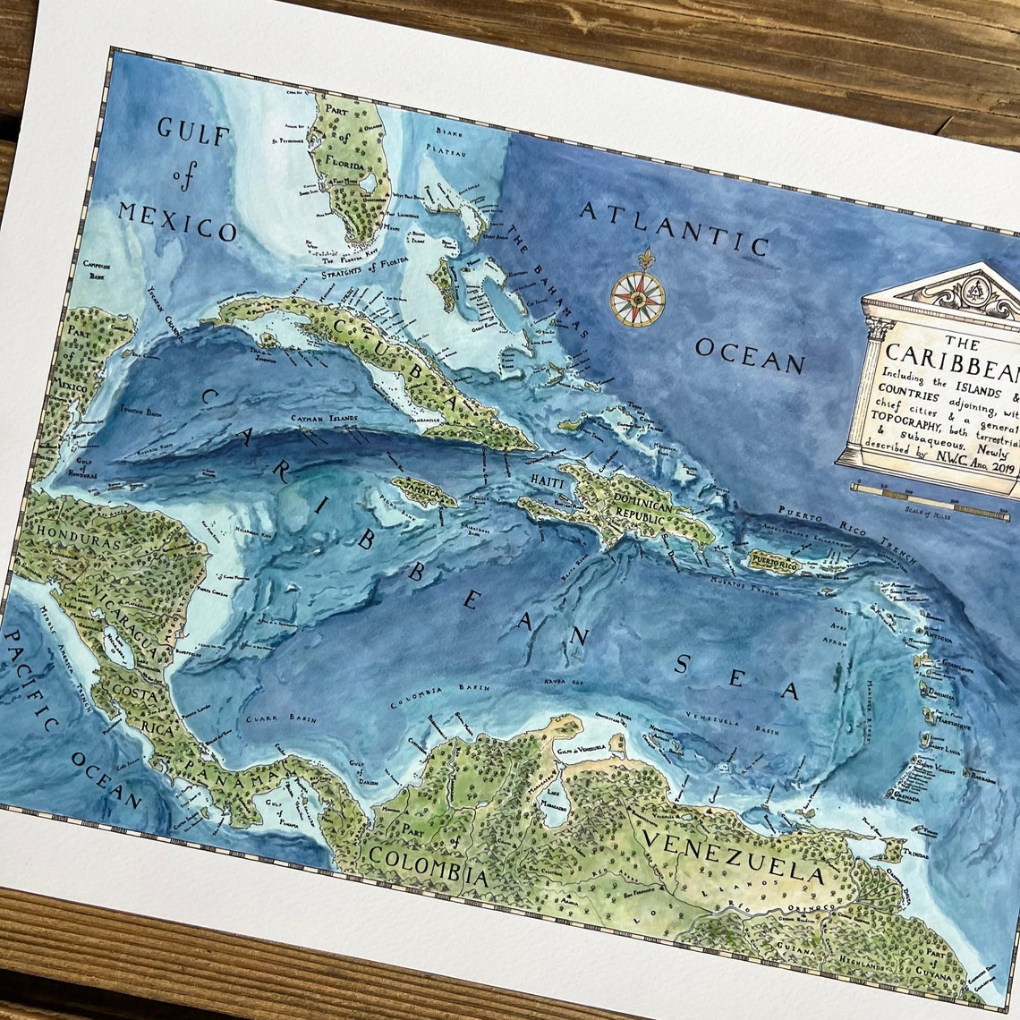 Map of Caribbean Islands Caribbean - Il 1140xN.3409809954 Eakw 