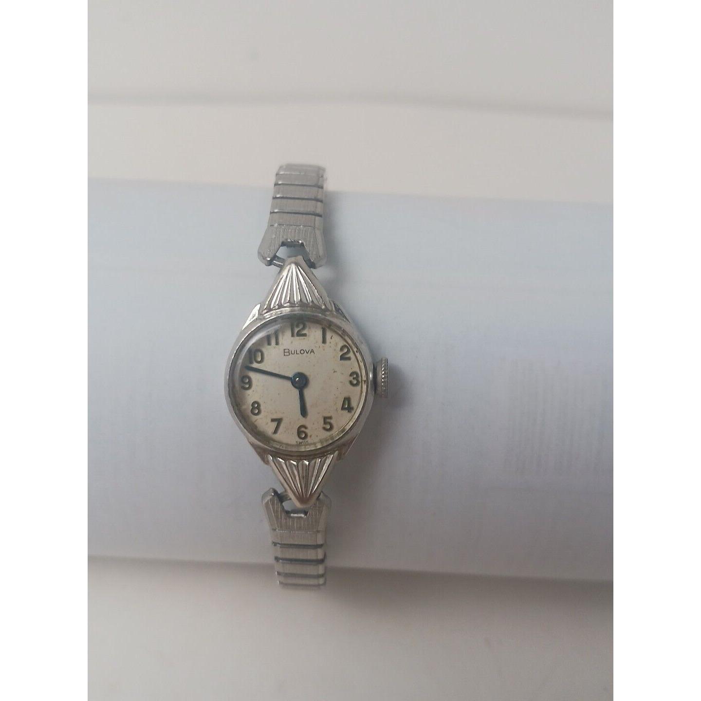 Vintage Bulova Ladies N8 1978 10K Gold RGP Deco Cocktail 17J Watch Rare! Vintage Bulova Ladies N8 1978 10K Gold RGP Deco Cocktail 17J  main image 3