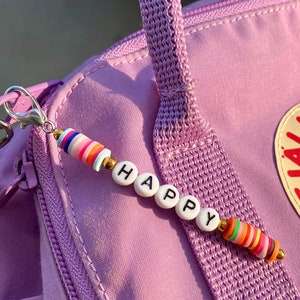 Beaded Keychain, Custom Bead Keychain, Custom Name Keychain, Personalized Keychain, Word Keychain, Girl Gift, Women&#39;s Gifts, Custom Keychain