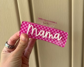 Haarspange, personalisierte Haarspange, Acryl-Haarspange, Haarschmuck, Schulmotiv, personalisierte Geschenke, Brautgeschenke