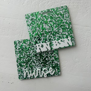 Copain de badge acrylique personnalisé Saint-Patrick, Copain de badge infirmière, Porte-carte d&#39;identité, Copain de badge acrylique, Copain de badge personnalisé, Accessoires pour badge d&#39;infirmière