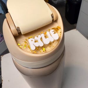 Custom Owala Topper, Owala Name Topper, Personalized, Owala Name Plate, Owala FreeSip Topper, Owala Adhesive name plate, Water Bottle Topper