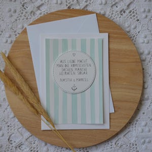 Klappkarte zur Hochzeit