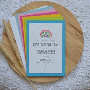Klappkarte für Abschied im Kindergarten