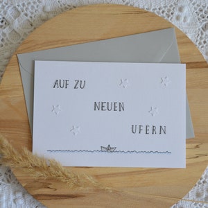 Klappkarte zum Abschied