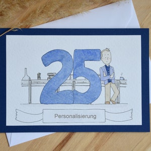 Klappkarte zum Betriebsjubiläum