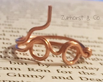 Harry Potter Inspired Copper Ring Gift Christmas Birthday