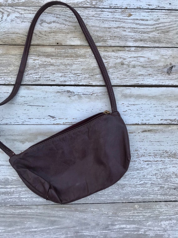 distressed leather purse