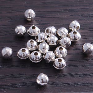 Sterling Silver Bench Made Beads 5mm (pack of 10 beads) DB4A