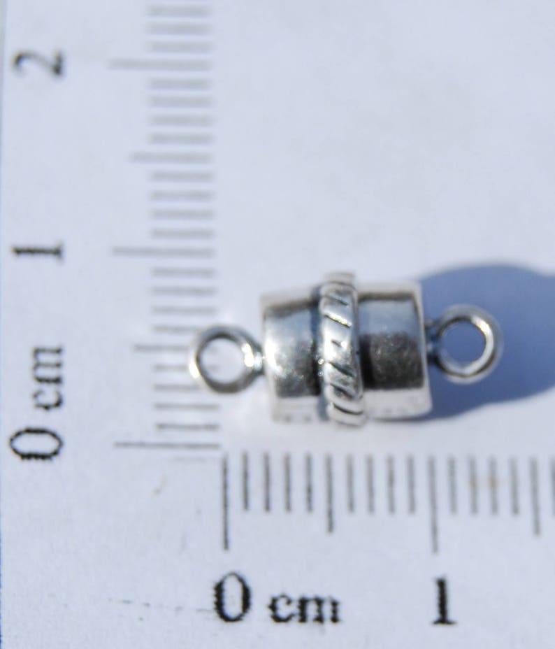 Sterling Silver Magnetic Necklace/Bracelet Clasp DB1U image 5