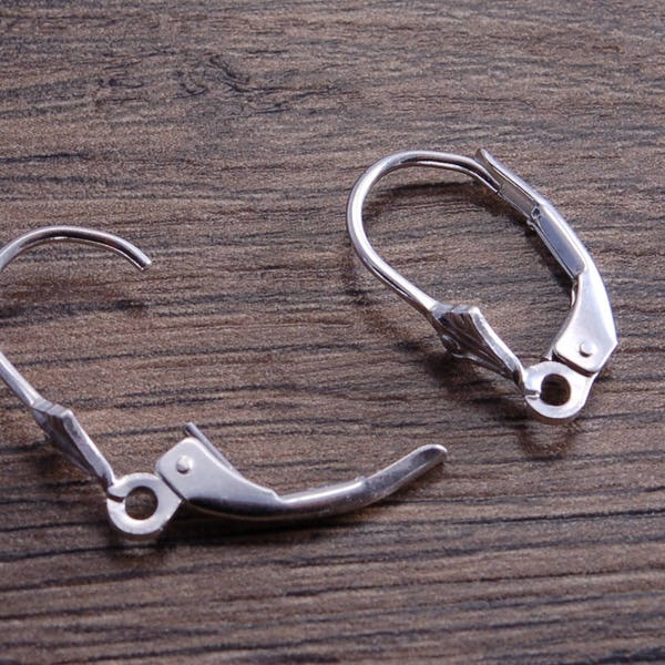 One Pair Sterling Silver Lever Back Earring Finding DB2C