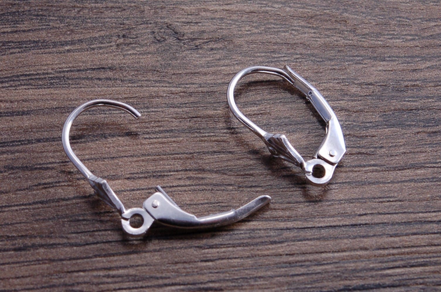 Sterling Silver U Shape Earring Plain Leverback, S925 Silver Ear Wire Hoop  Earrings for Jewelry Making Supplies,simple Earring Lever Back 