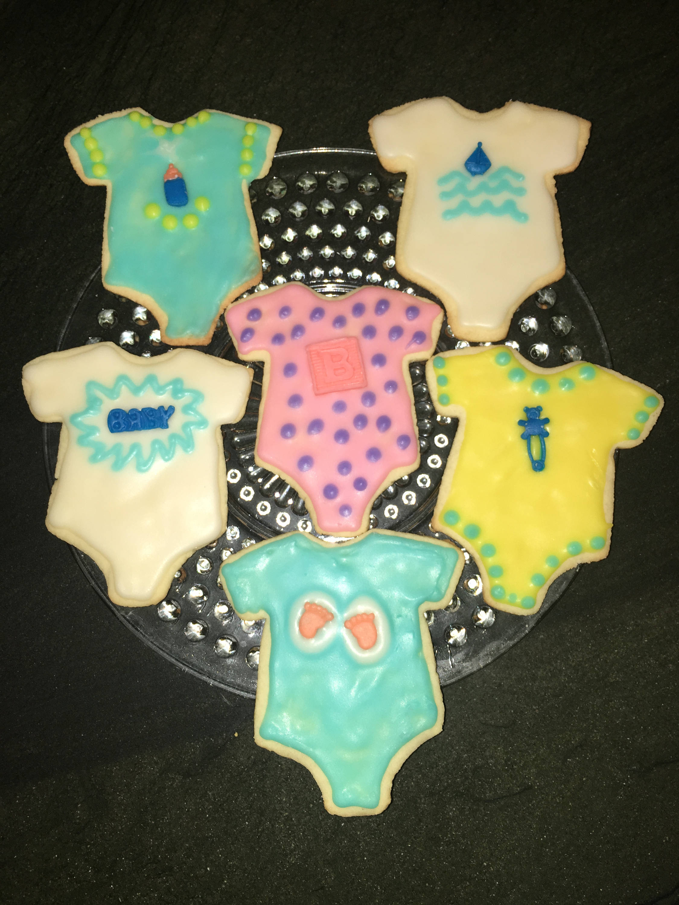 Baby Onesie Decorated Cookies Baby Shower Cookies Etsy