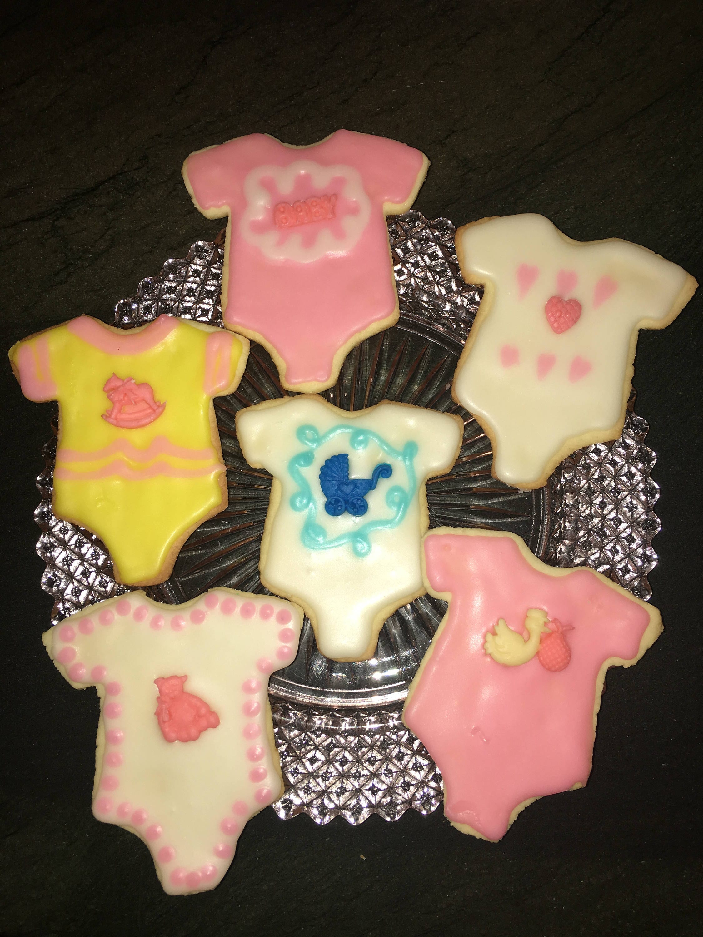 Baby Onesie Decorated Cookies Baby Shower Cookies Etsy