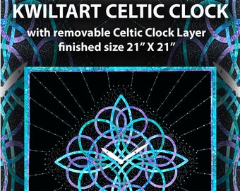KwiltArt Celtic Clock Quilt Pattern Digital File Download