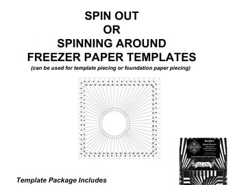 Spinning Around and Spin Out Freezer Paper Templates Package