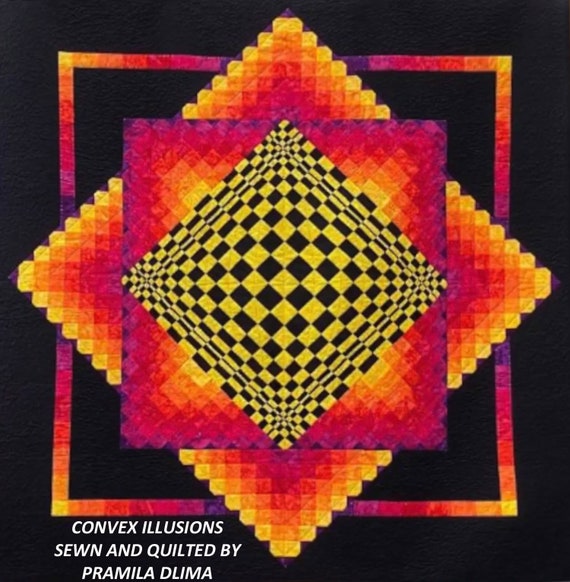Sewing Convex Illusions Quilt Pattern by Quilt Art Patterns