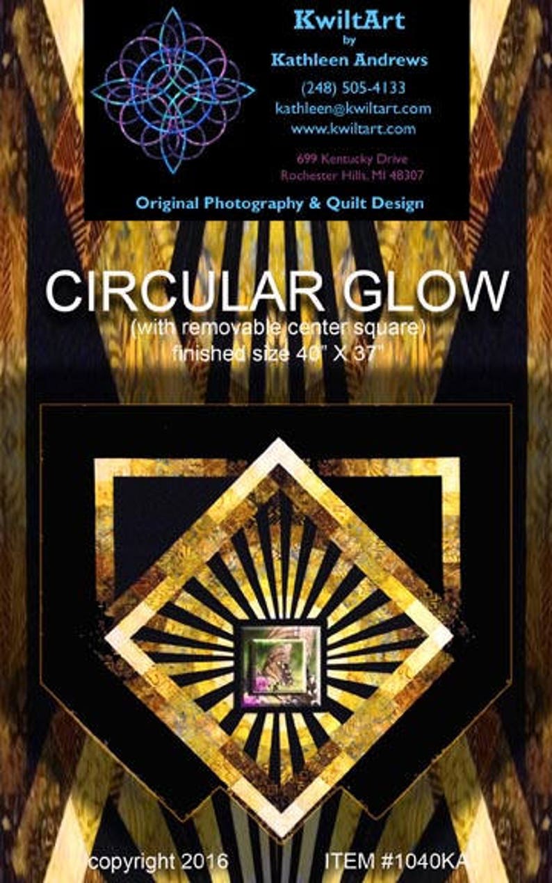 Circular Glow Quilt Pattern Digital File Download - Etsy