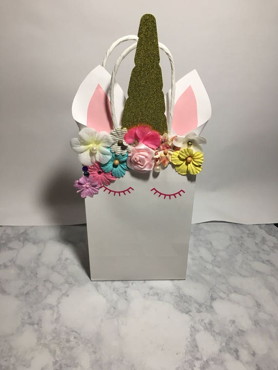 Unicorn Party Favor Bags Etsy