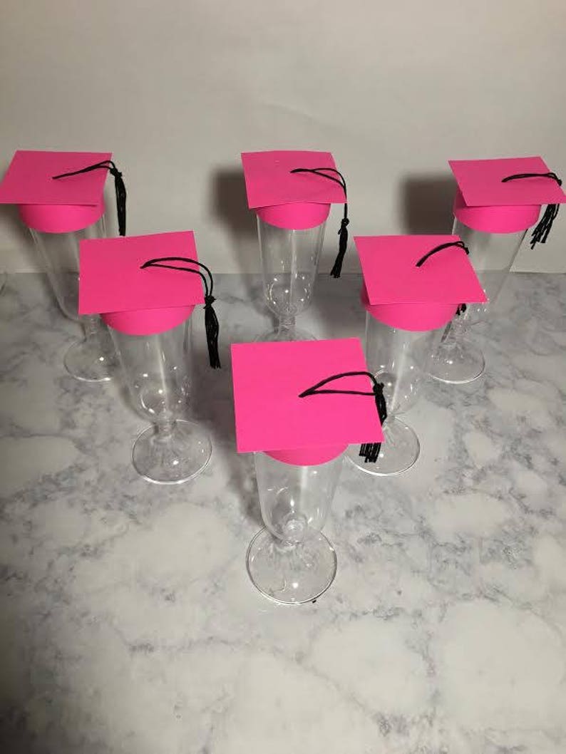 Graduation Party Decoration Champagne Toppers 12 ct image 4