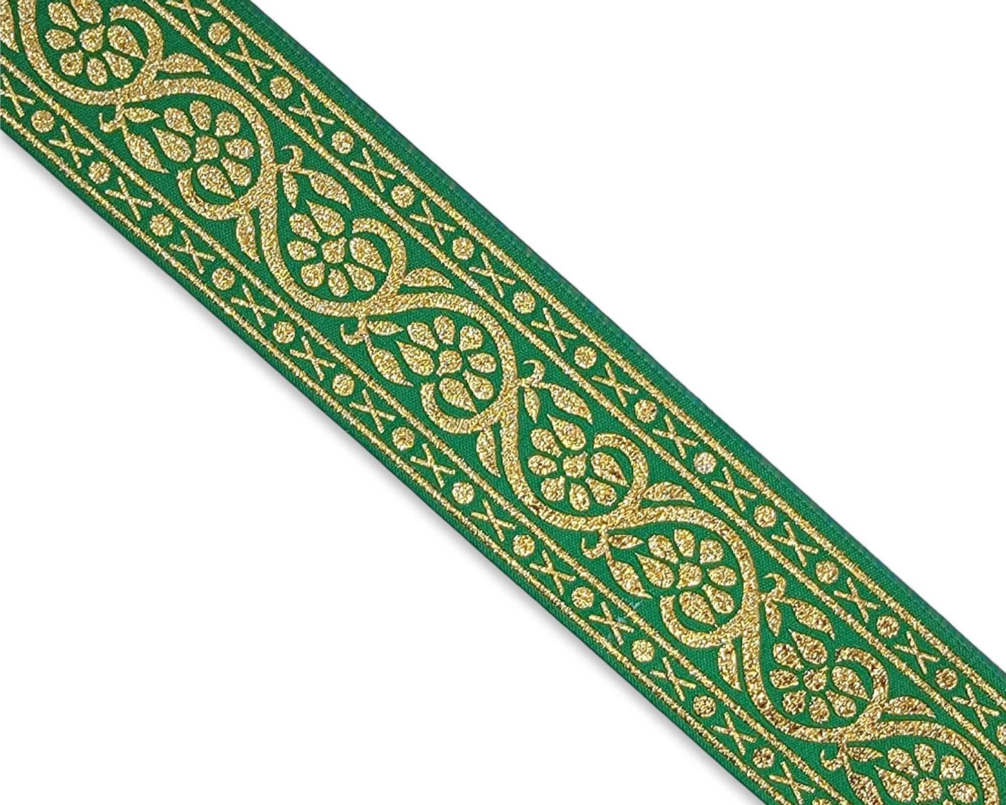2.5 Poly Mesh Ribbon: Metallic Emerald Green [RS200406