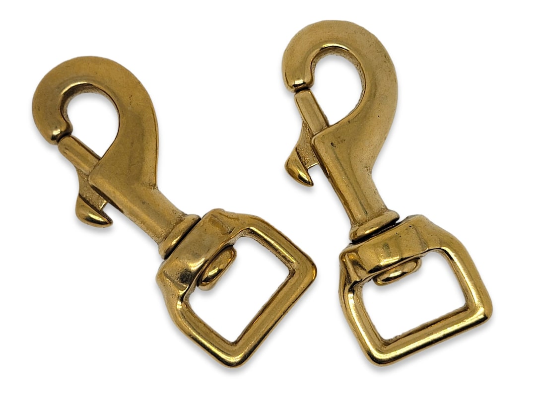 3/4inch Heavy Duty Solid Brass Bolt Snap Swivel Clasps Etsy