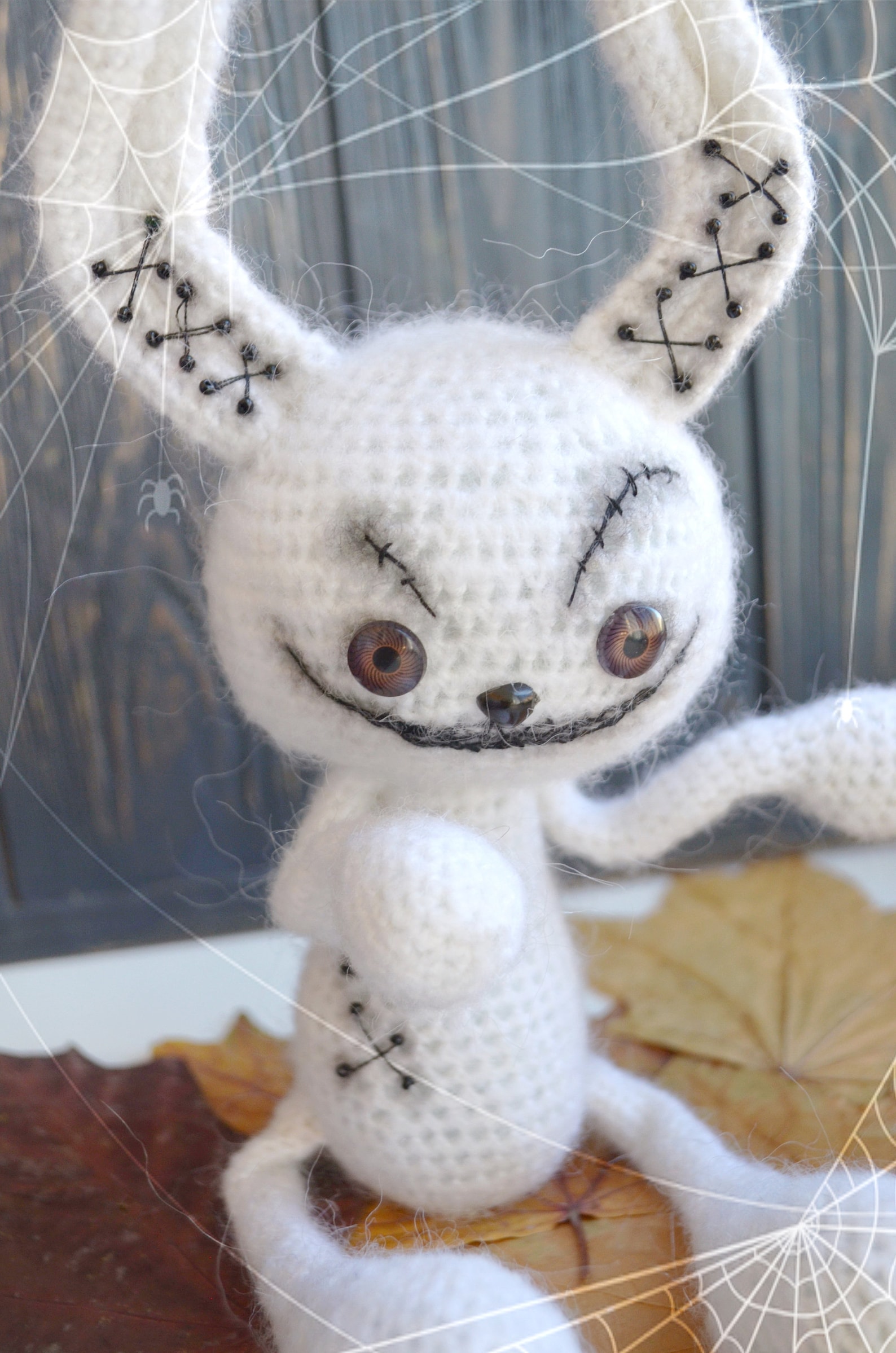 Creepy crochet amigurumi Voodoo doll Zombie stuffed animal Etsy