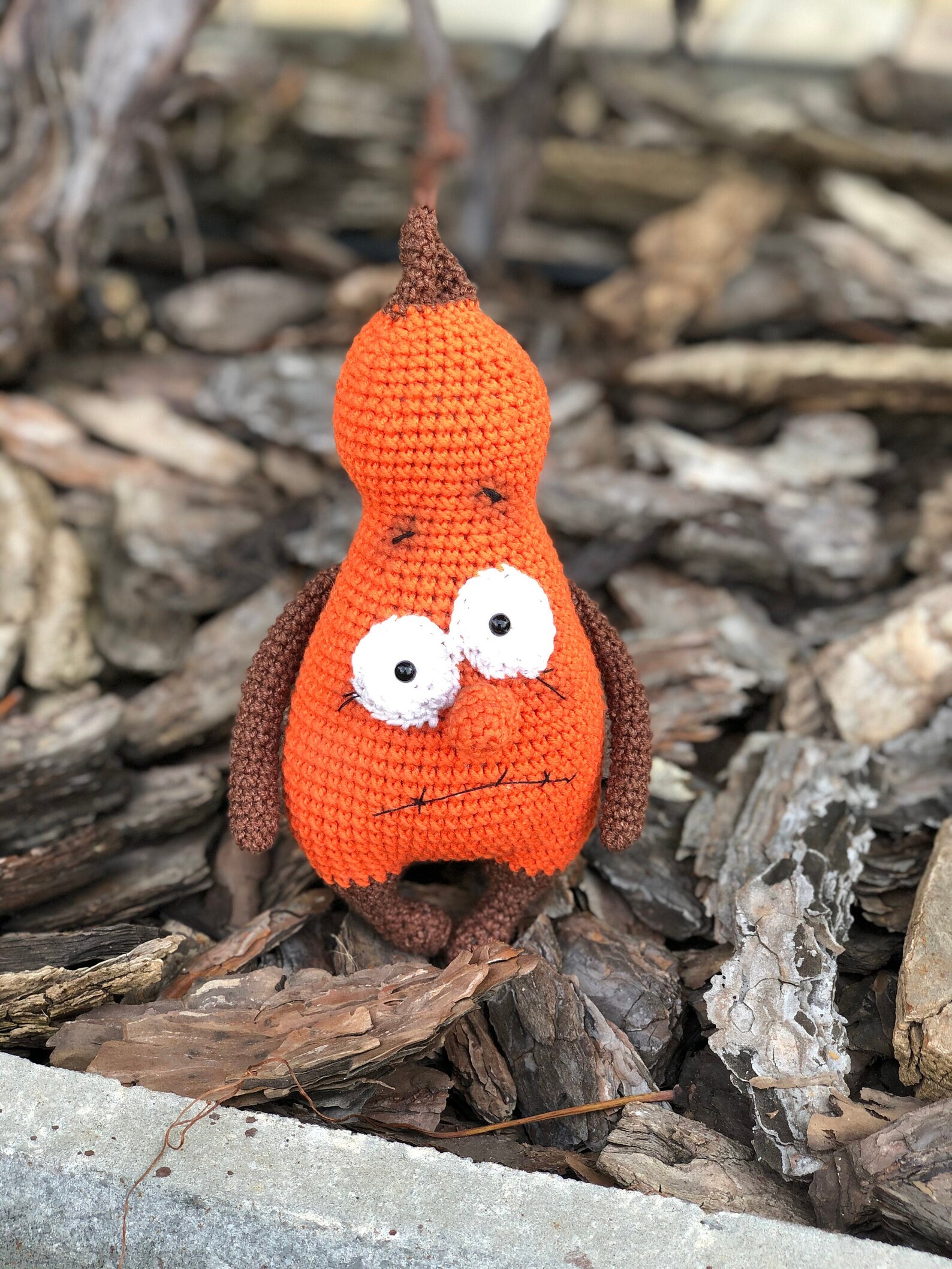 Crochet pumpkin plush Halloween Handmade pumpkin doll | Etsy