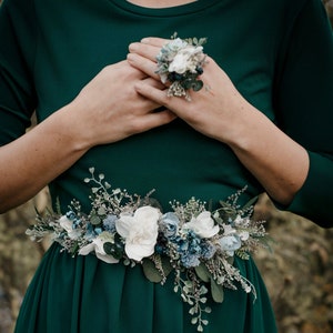 Floral Bridal Belt Etsy