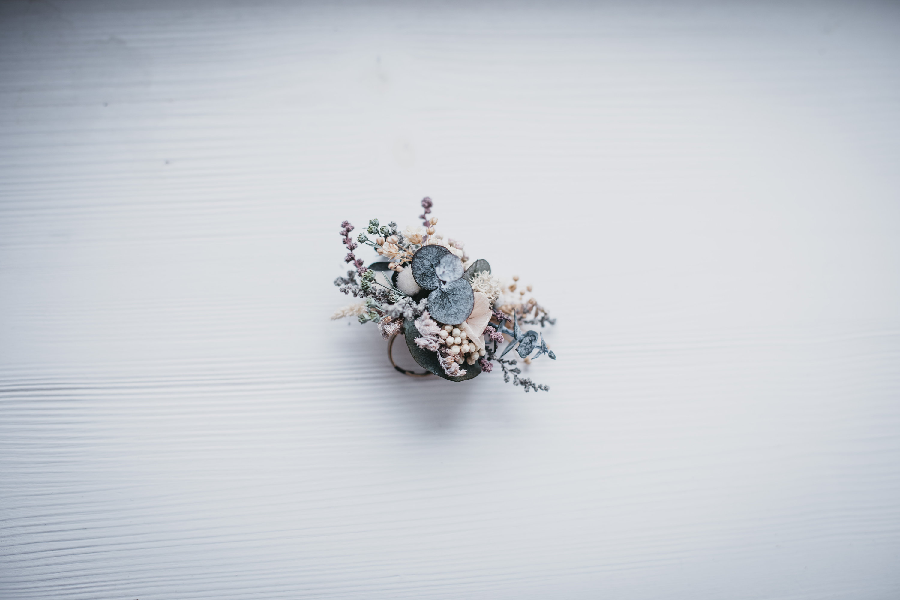 KIRAN Soft Natural Tones of Grey/ivory/pink With Eucalyptus - Etsy