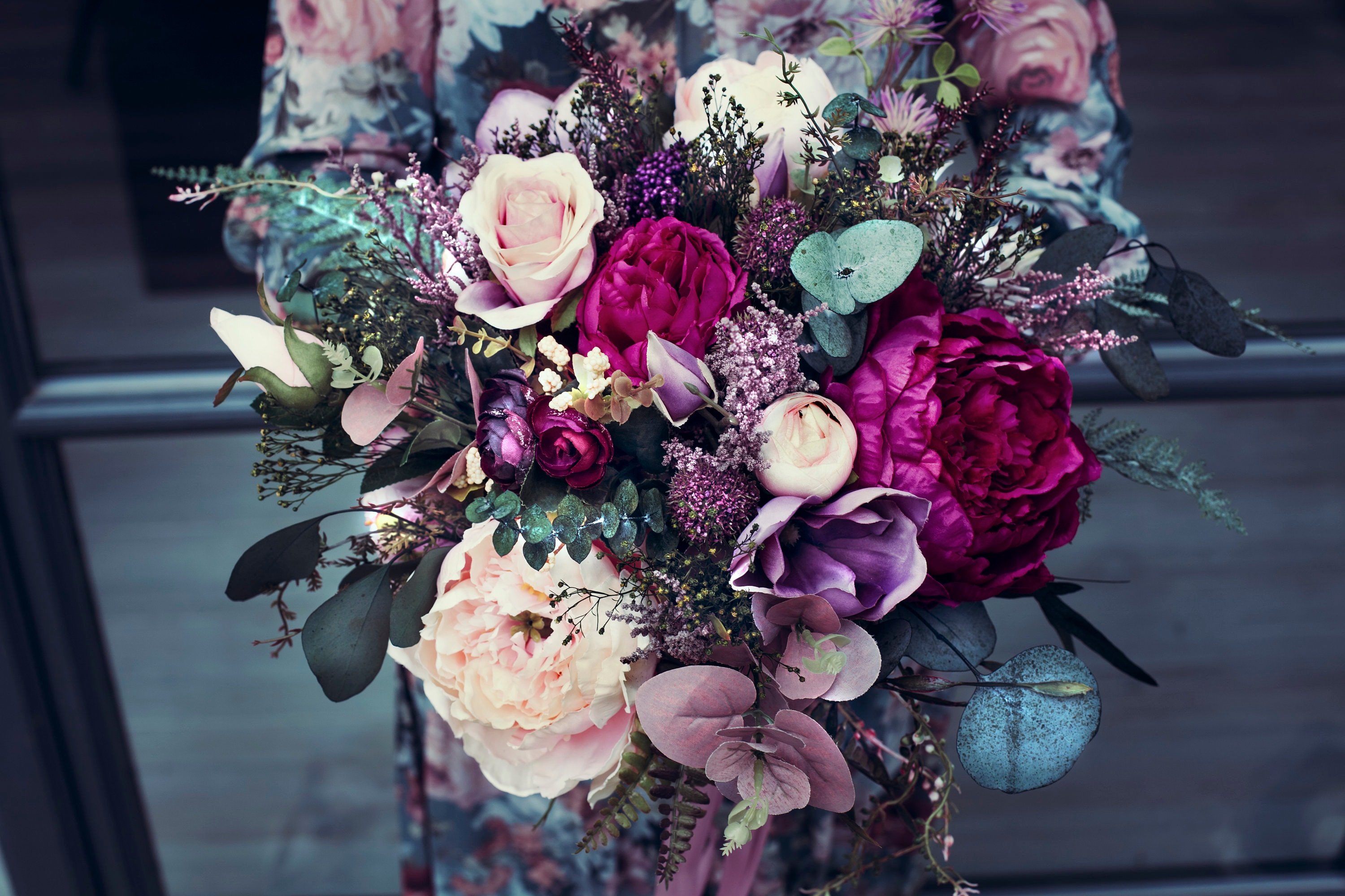 MABELLE - Wedding Bohemian Bouquet with Eucalyptus