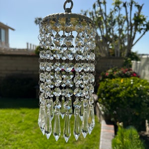 Chandelier Crystal Sun Catcher,  Crystal Garden Art, Crystal Bedroom Decor