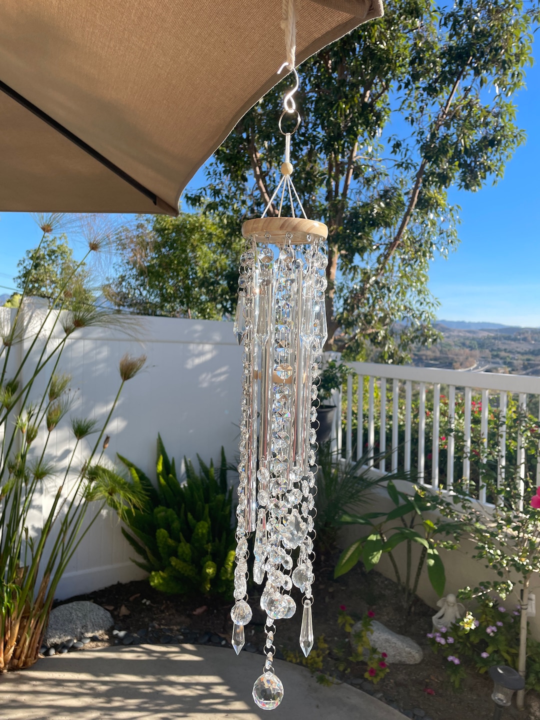 1 pièce Pendentif carillon éolien suspendu, capteur de soleil arc