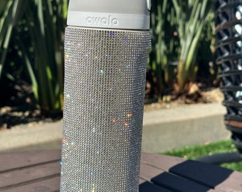 Owala Water Bottle With Rhinestones Free Sip Stainless Steel Insulated 24 oz Sports Water Bottle  BPA Free Perfect For Travel Unique gift