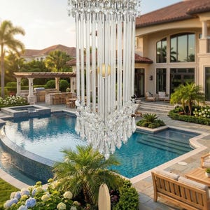Lustre en cristal carillon éolien attrape-soleil