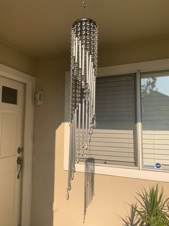 Spiral Crystal Wind Chime Sun Catcher Etsy