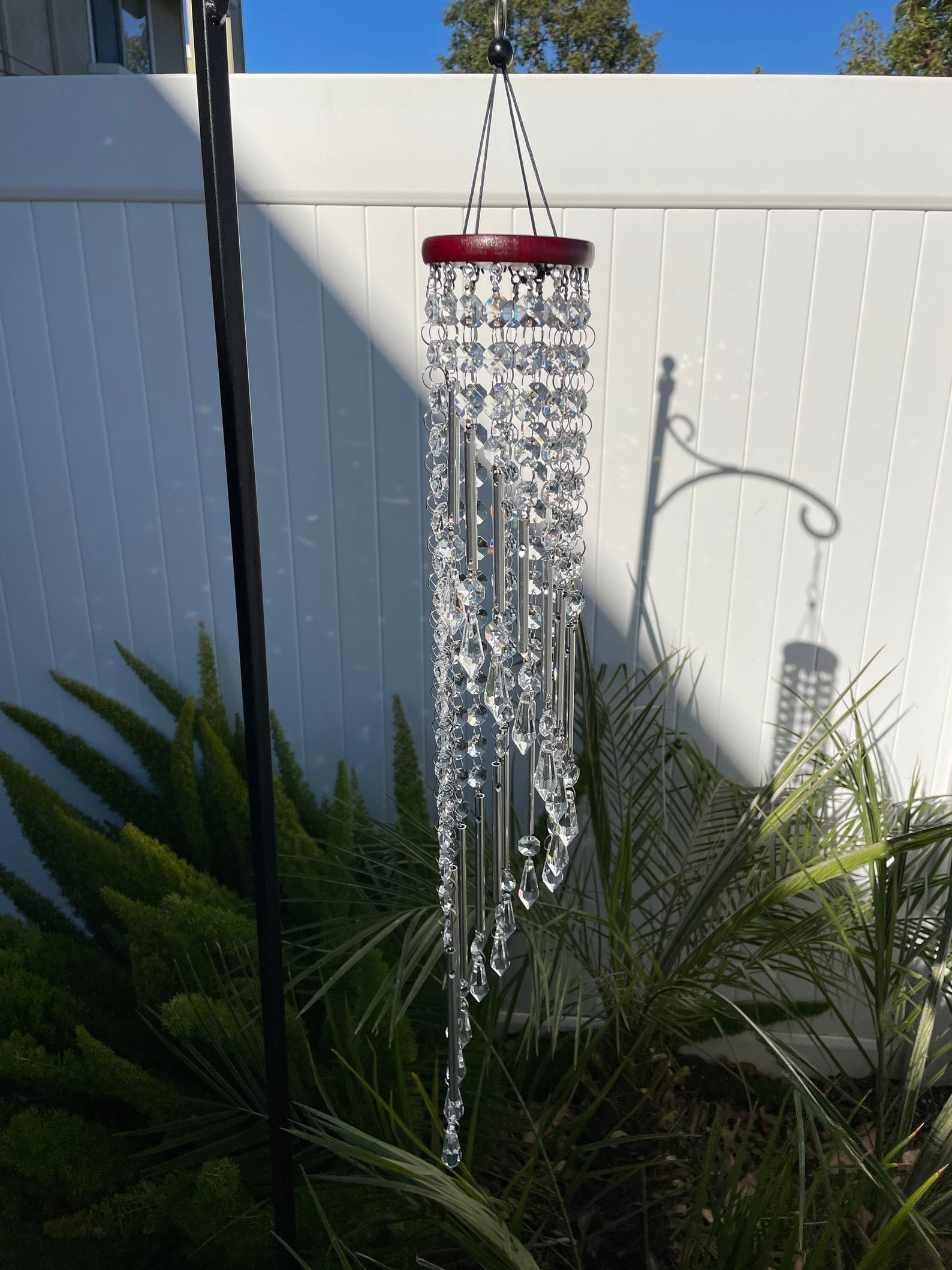 Spiral Crystal Wind Chime Sun Catcher Etsy