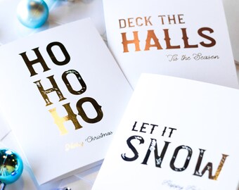 boxed set christmas cards foil christmas cards holiday gold foil christmas cards box set of christmas cards ho ho ho let it snow - Foil Christmas Cards boxed set christmas cards foil christmas cards holiday gold foil christmas cards box set of christmas cards ho ho ho let it snow - Foil Christmas Cards