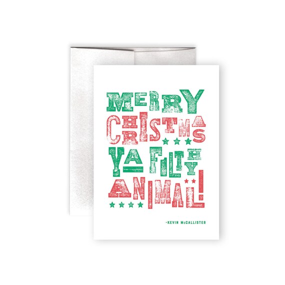 Christmas Card Funny Christmas Card Merry Christmas You Etsy