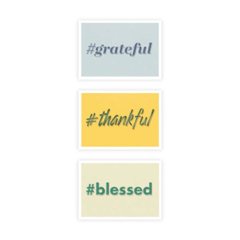 Greeting Cards Hashtag Cards Greeting Cards Greeting Card Set Thank You Cards Set Set of 6 Assorted Boxed Set Box Set