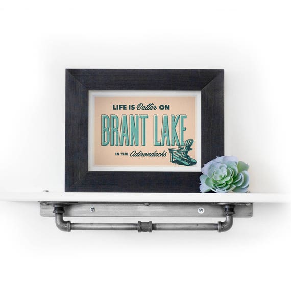 Adirondack Decor Cabin Print Brant Lake Print Brant Lake Etsy