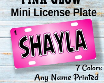 Mini License Plate Etsy